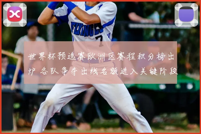 世界杯预选赛欧洲区赛程积分榜出炉 各队争夺出线名额进入关键阶段